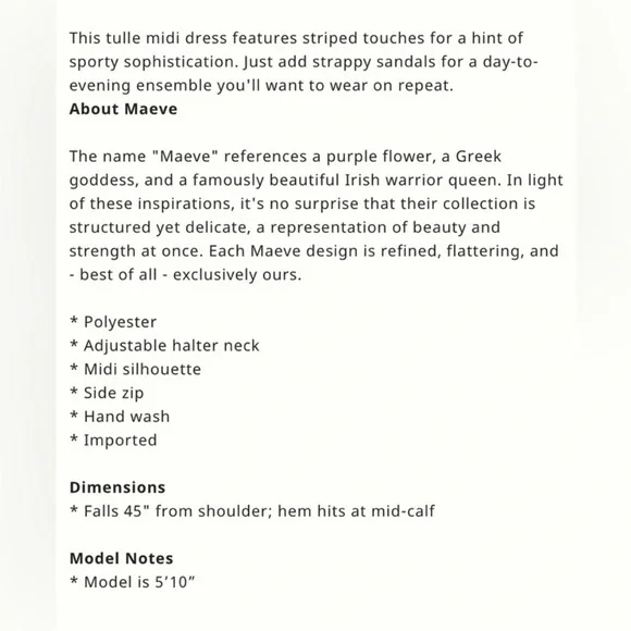 Maeve Anthropologie black tulle dress with white red and navy halter size 8 - Picture 14 of 14